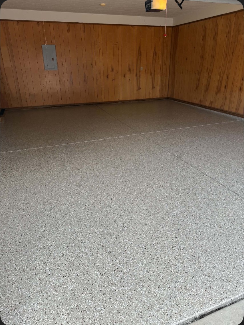 Creekbed sample vs installed floor — installed